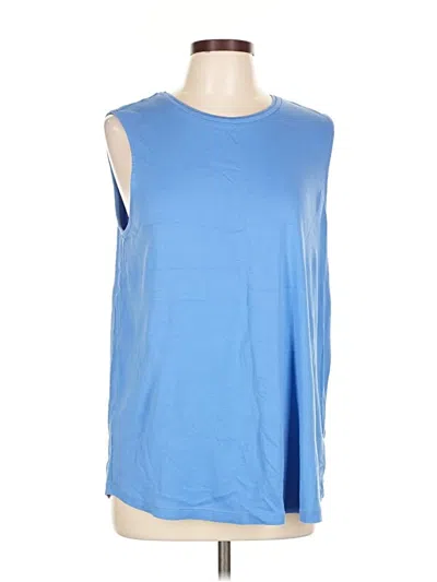 Pre-owned Jjill Sleeveless T-shirt In Blue