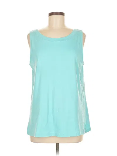 Pre-owned Jjill Sleeveless T-shirt In Blue