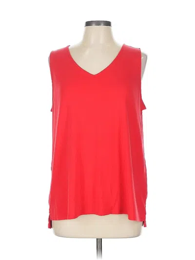Pre-owned Jjill Sleeveless T-shirt In Red