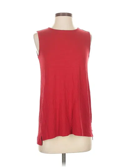 Pre-owned Jjill Sleeveless T-shirt In Red