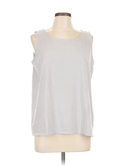Pre-owned Jjill Sleeveless T-shirt In Silver