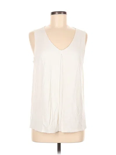 Pre-owned Jjill Sleeveless T-shirt In White