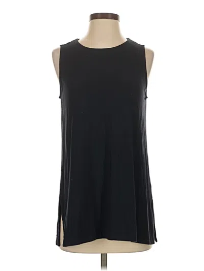 Pre-owned Jjill Sleeveless Top Black Halter Neckline Tops