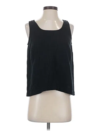 Pre-owned Jjill Sleeveless Top Black Halter Neckline Tops