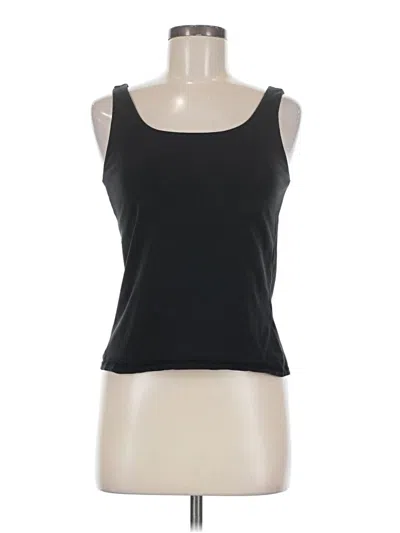 Pre-owned Jjill Sleeveless Top Black Scoop Neck Tops
