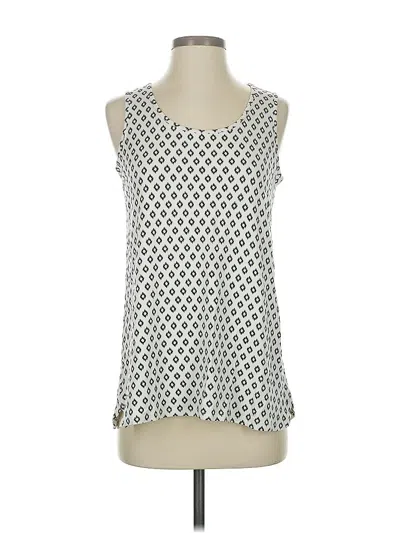 Pre-owned Jjill Sleeveless Top Silver Halter Neckline Tops