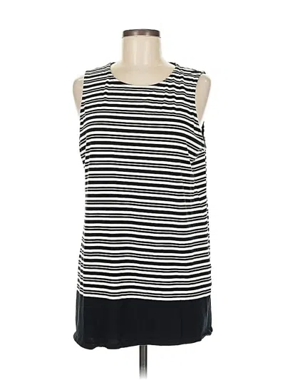 Pre-owned Jjill Sleeveless T-shirt In Black