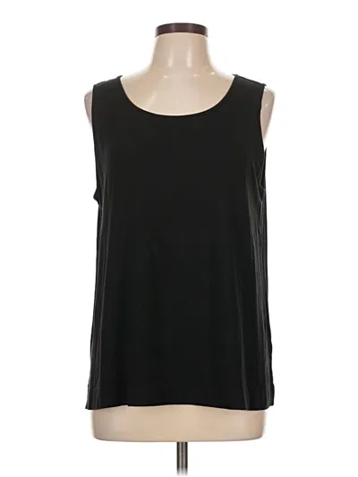 Pre-owned Jjill Sleeveless T-shirt In Black