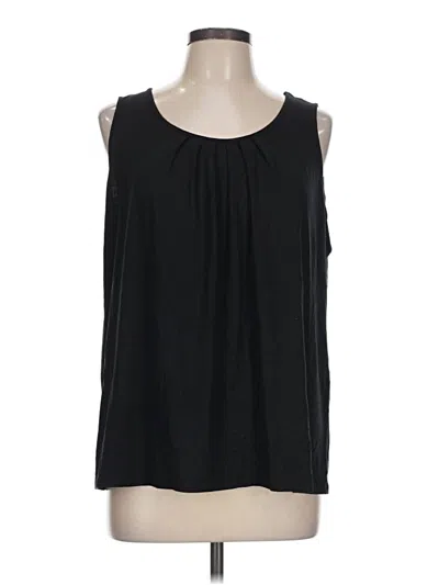 Pre-owned Jjill Sleeveless T-shirt In Black