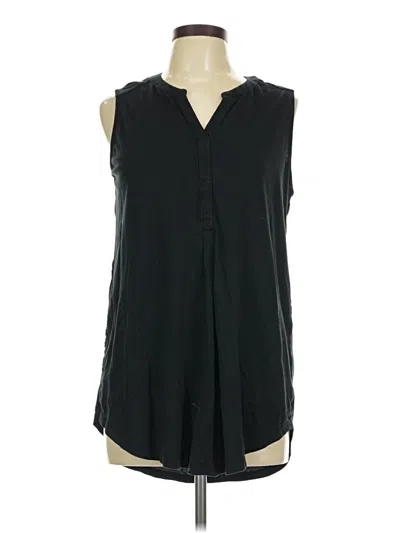 Pre-owned Jjill Sleeveless T-shirt In Black