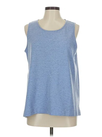 Pre-owned Jjill Sleeveless T-shirt In Blue
