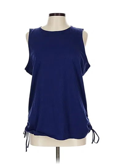 Pre-owned Jjill Sleeveless T-shirt In Blue