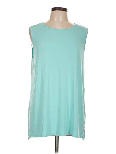 Pre-owned Jjill Sleeveless T-shirt In Blue