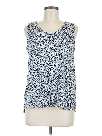 Pre-owned Jjill Sleeveless T-shirt In Blue