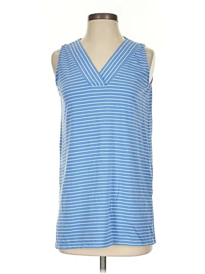 Pre-owned Jjill Sleeveless T-shirt In Blue