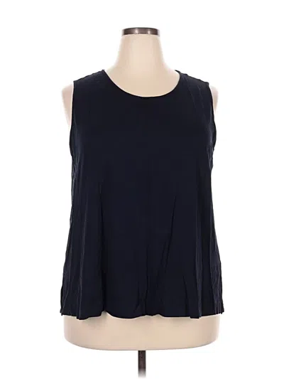 Pre-owned Jjill Sleeveless T-shirt In Blue