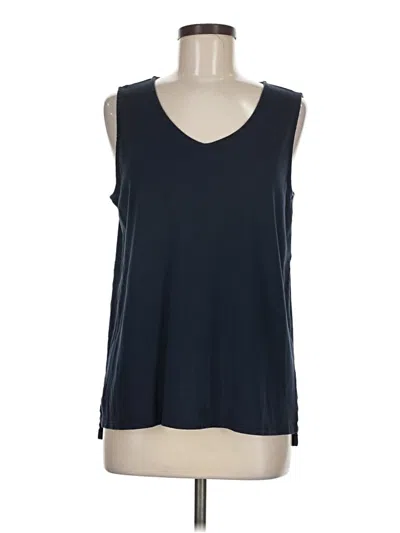 Pre-owned Jjill Sleeveless T-shirt In Blue