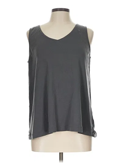 Pre-owned Jjill Sleeveless T-shirt In Gray