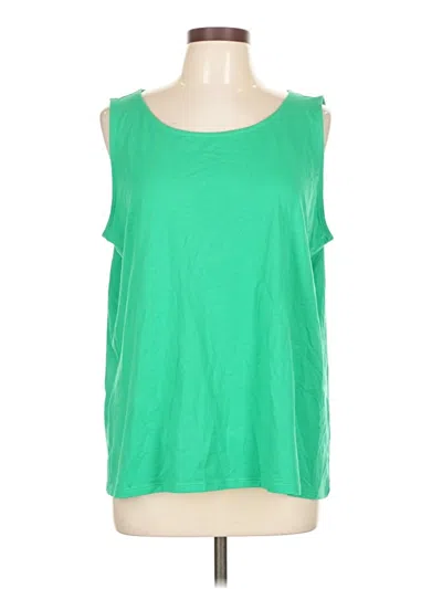 Pre-owned Jjill Sleeveless T-shirt In Green