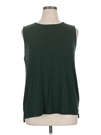 Pre-owned Jjill Sleeveless T-shirt In Green