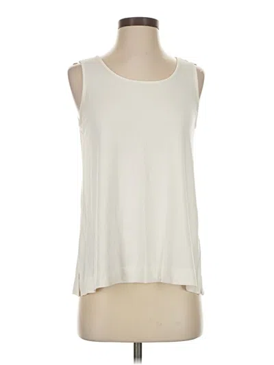 Pre-owned Jjill Sleeveless T-shirt In Ivory