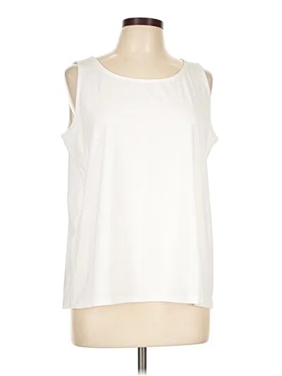 Pre-owned Jjill Sleeveless T-shirt In Ivory