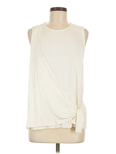 Pre-owned Jjill Sleeveless T-shirt In Ivory
