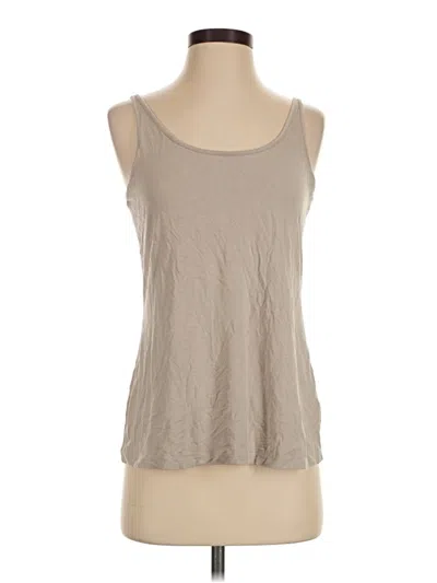 Pre-owned Jjill Sleeveless T-shirt In Tan
