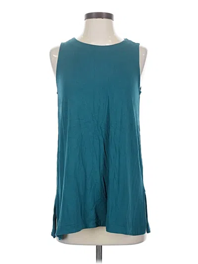Pre-owned Jjill Sleeveless T-shirt In Teal