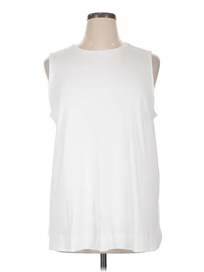 Pre-owned Jjill Sleeveless T-shirt In White