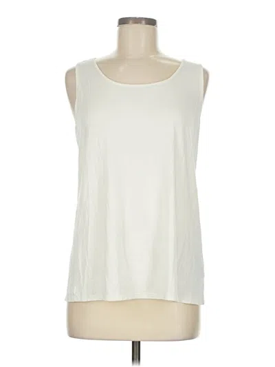Pre-owned Jjill Sleeveless T-shirt In White