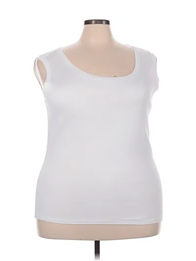 Pre-owned Jjill Sleeveless T-shirt In White