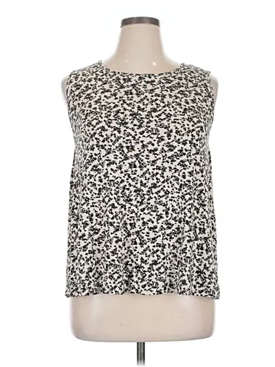 Pre-owned Jjill Sleeveless T-shirt In White