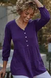 JJILL J.JILL SMOCKED & TIERED TUNIC