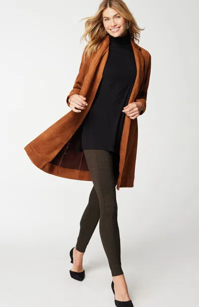 Jjill J.jill Smoothing Ponte Leggings In Hazelnut,black