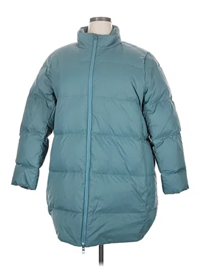 Pre-owned Jjill Snow Jacket In Teal