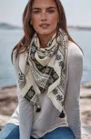 Jjill J.jill Snowflake Jacquard Triangle Scarf