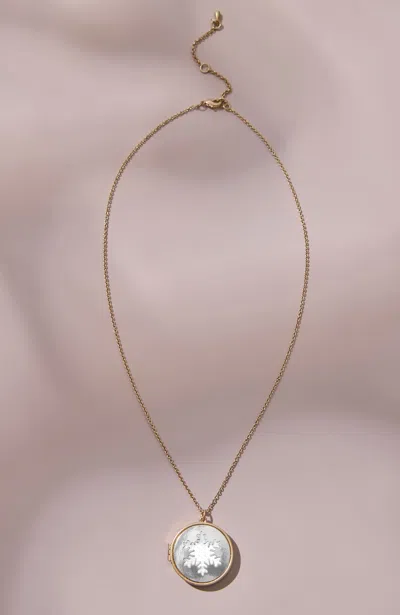Jjill J.jill Snowflake Locket Necklace