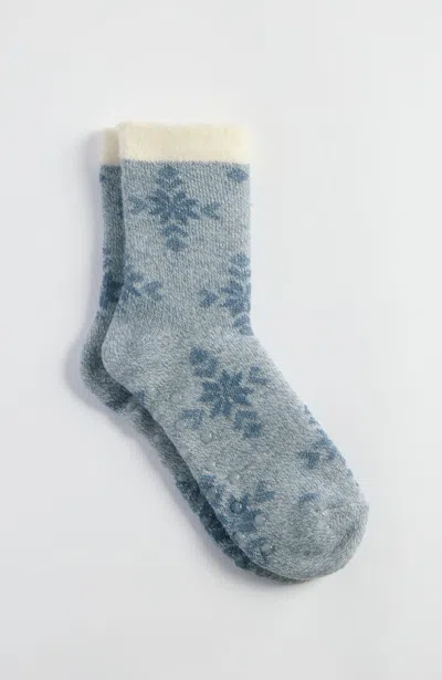 Jjill J.jill Snowflake Stamp Slipper Socks