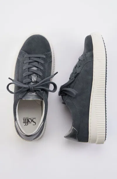 Jjill J.jill Sofft® Fianna Sneakers In Washed Indigo Suede