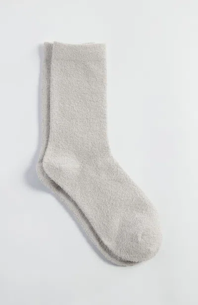 Jjill J.jill Soft Chenille Crew Socks In Gray