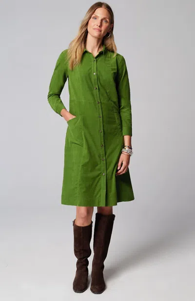 Jjill J.jill Soft Cord Shirtdress In Basil