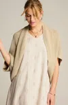 Jjill J.jill Soft Open-knit Shrug In Flax