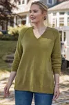 Jjill J.jill Soft Seamed V-neck Sweater