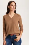 Jjill J.jill Soft Seamed V-neck Sweater