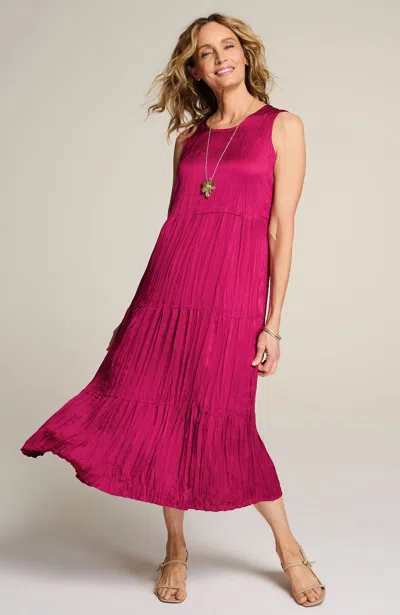Jjill J.jill Solstice Midi Dress In Cerise