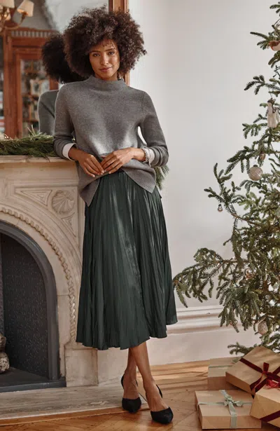 Jjill J.jill Solstice Midi Skirt In Oxford Grey