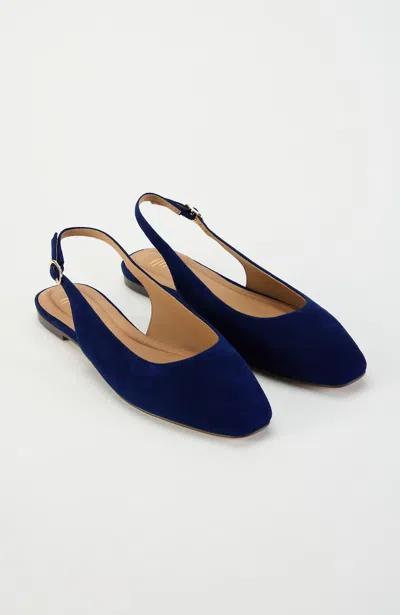 Jjill Sophie Slingback Flats In Blue
