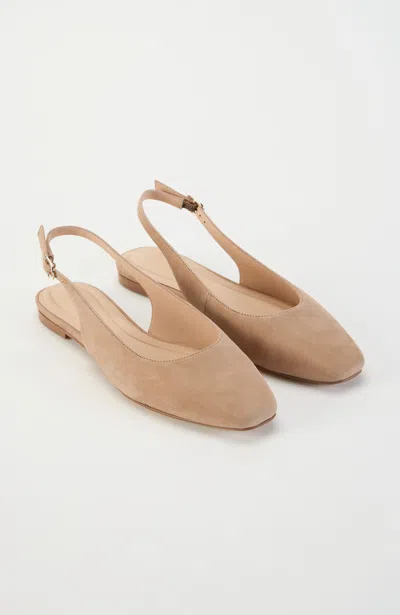 Jjill Sophie Slingback Flats In Brown