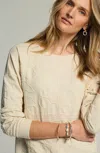 Jjill J.jill Soutache-embroidered Sweatshirt In Barley,cream